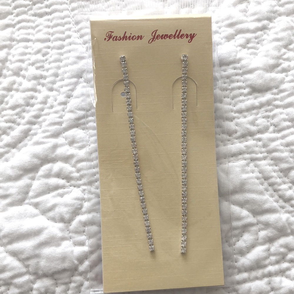 Long dangling earrings